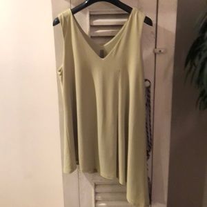Sage Green Long lined Tank